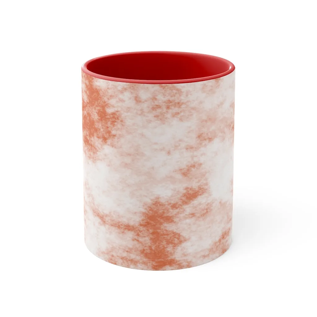 Orange Clouds Accent Mug