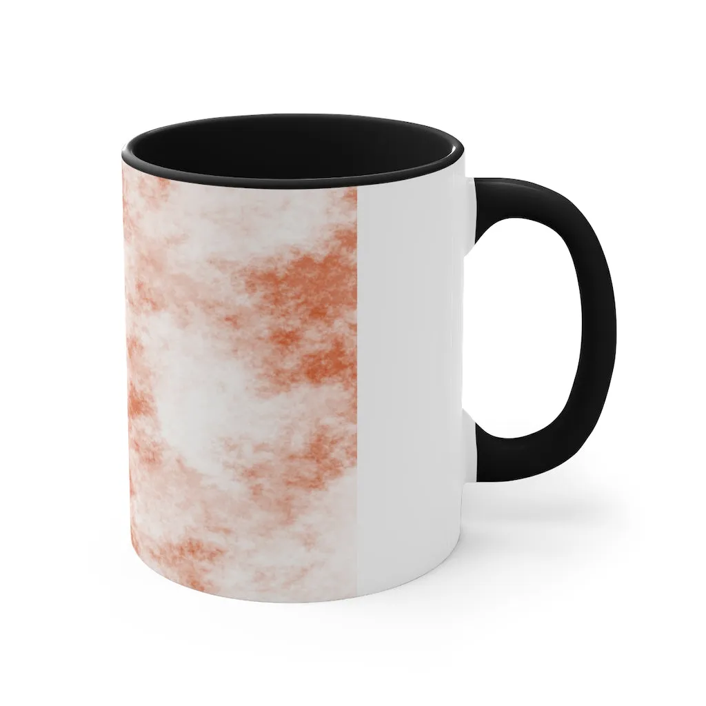 Orange Clouds Accent Mug