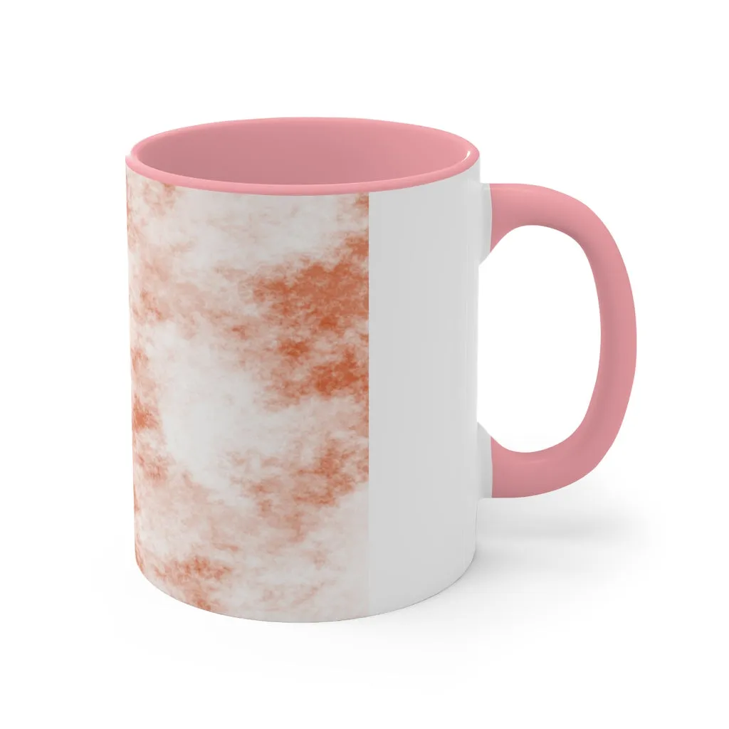 Orange Clouds Accent Mug