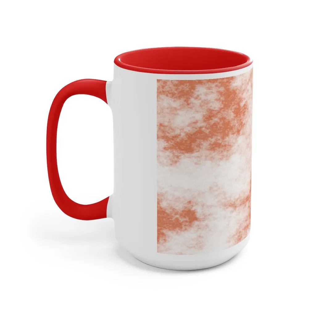 Orange Clouds Accent Mug