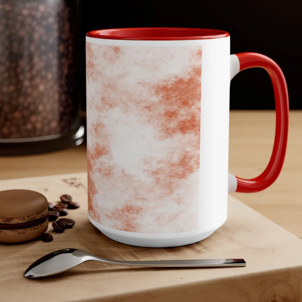 Orange Clouds Accent Mug