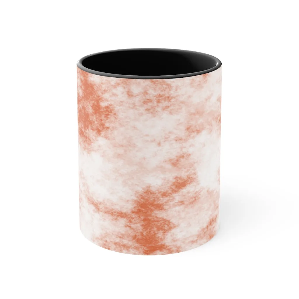 Orange Clouds Accent Mug