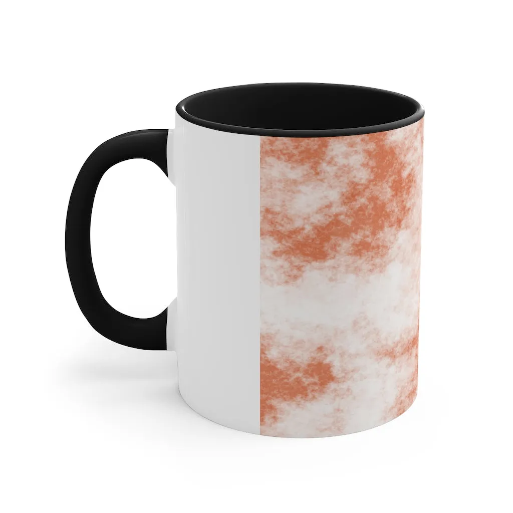 Orange Clouds Accent Mug