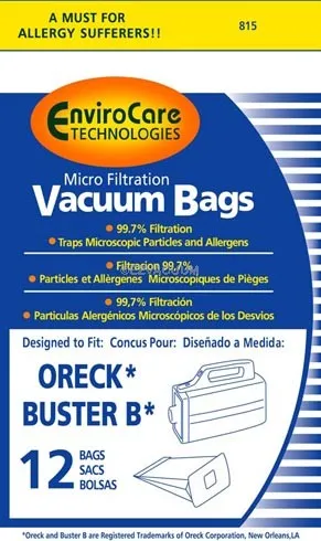 ORECK Buster B Handheld - Bags