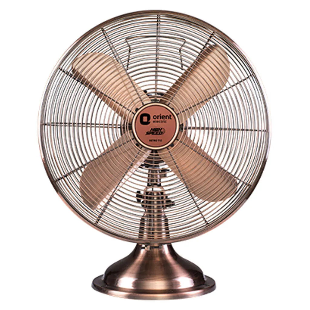 Orient Electric Retro Relic Table Fan 300mm Pewter Finish