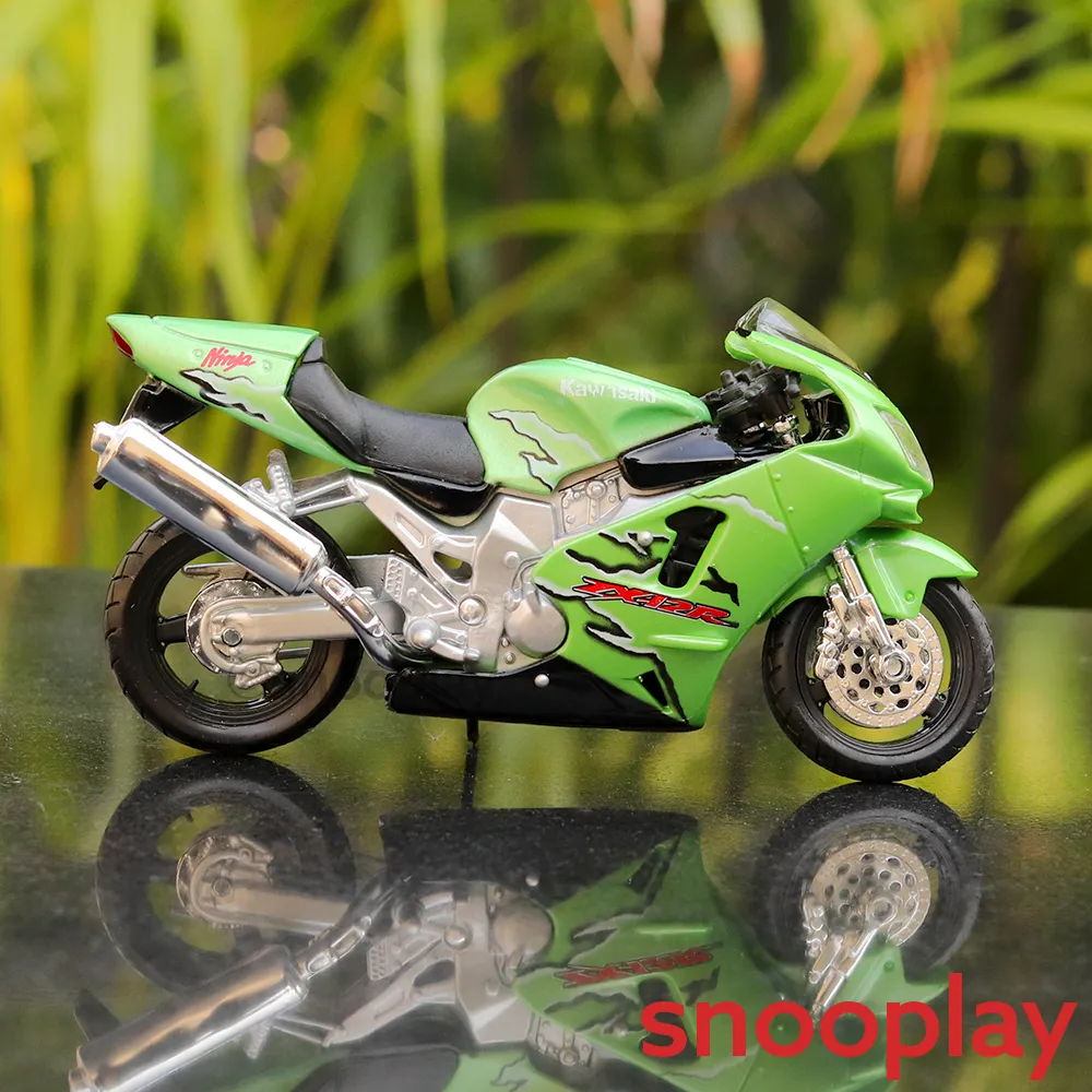 Original Licensed Diecast Kawasaki Ninja ZX-12R Toy Bike (1:18 Scale)