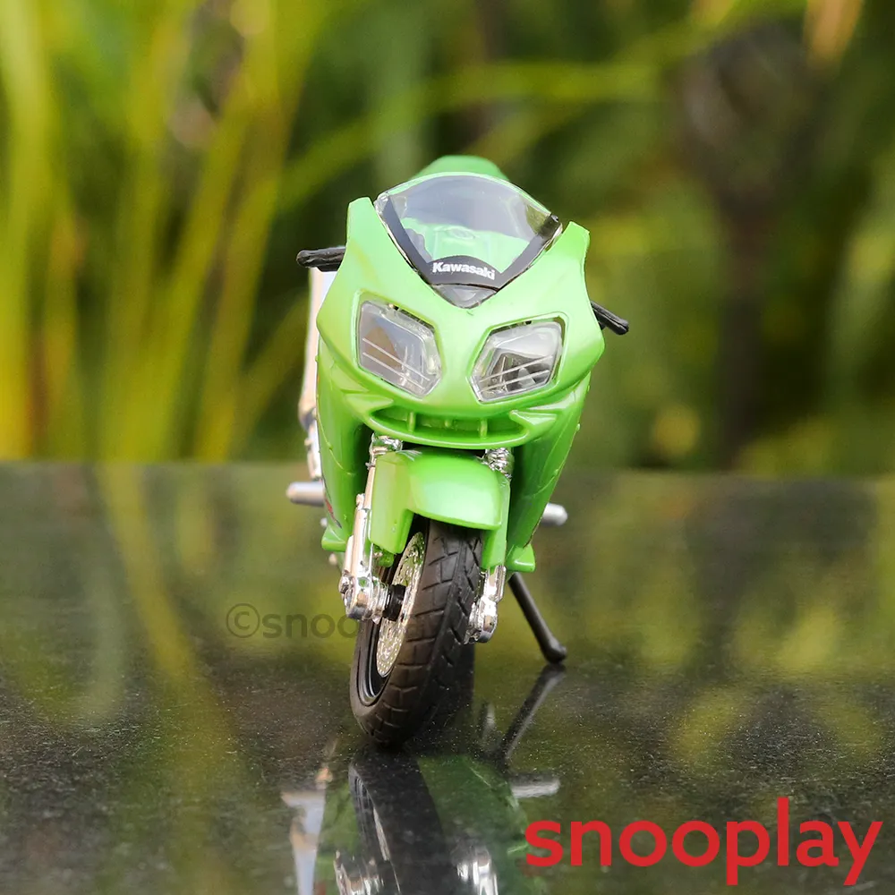 Original Licensed Diecast Kawasaki Ninja ZX-12R Toy Bike (1:18 Scale)