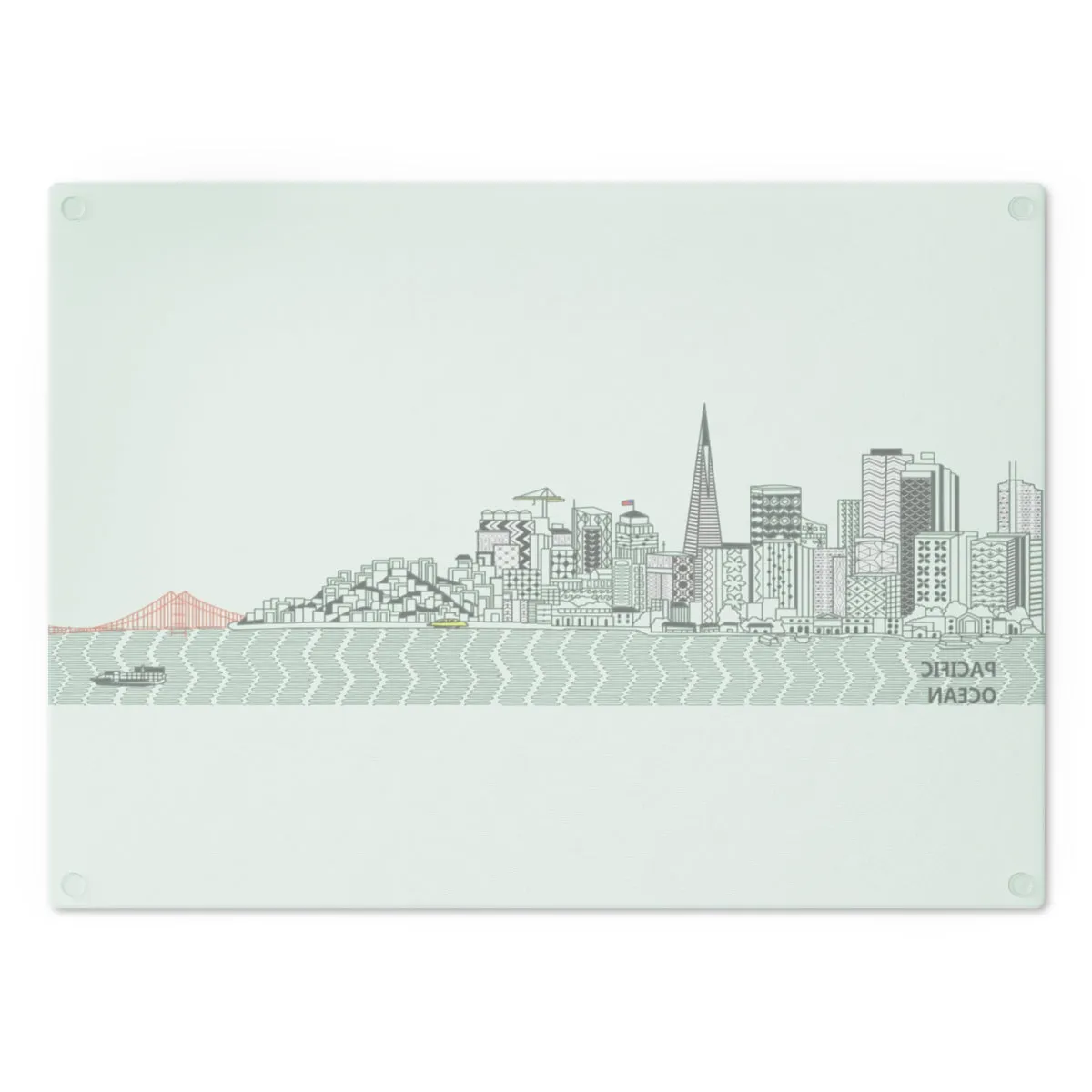 Pacific Ocean Cutting Board