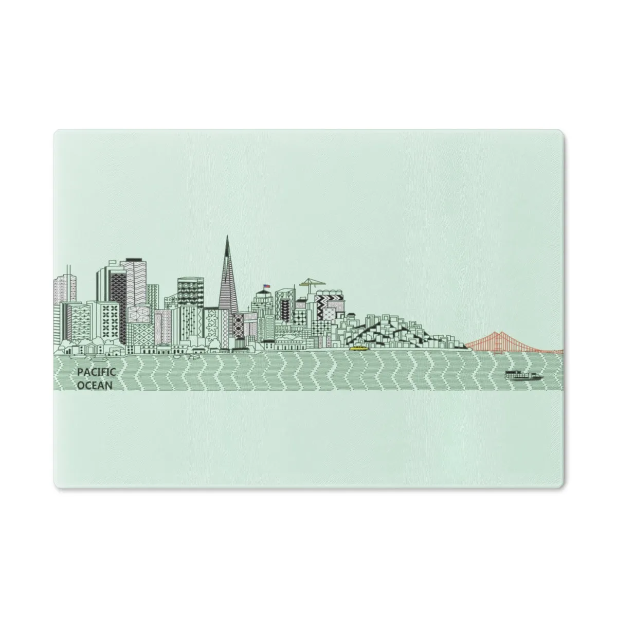 Pacific Ocean Cutting Board