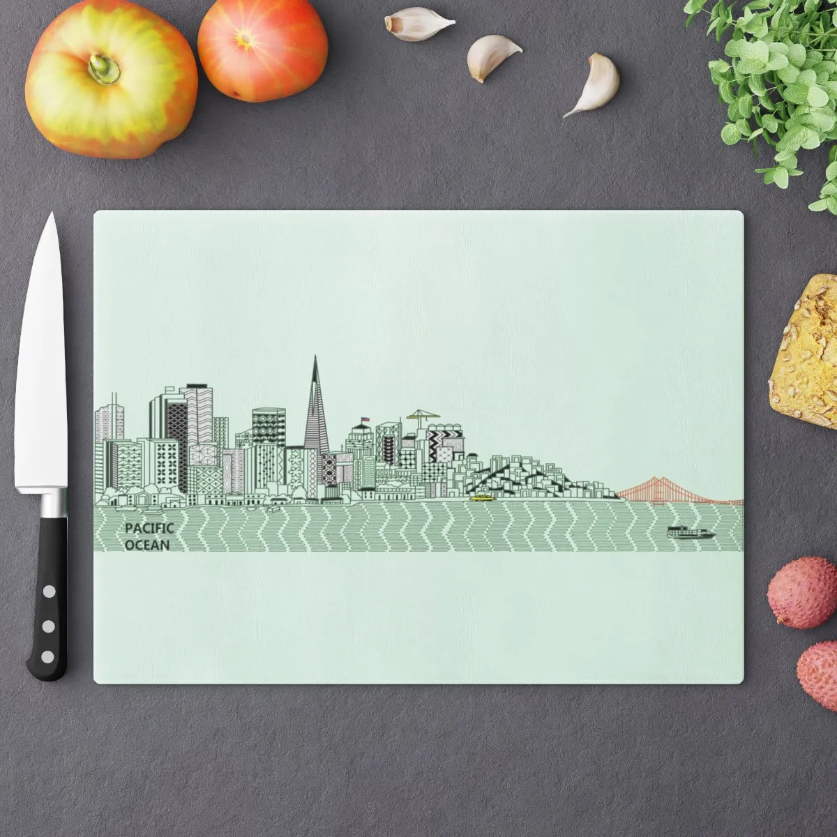 Pacific Ocean Cutting Board