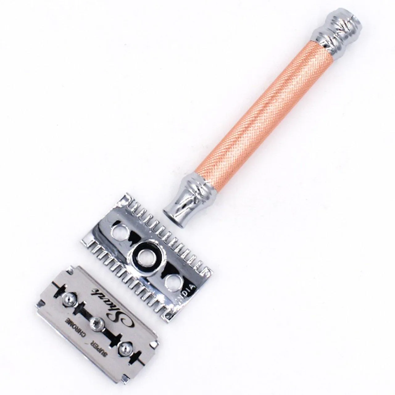 Parker - Open Comb Safety Razor 63C - Rose Gold and Chrome