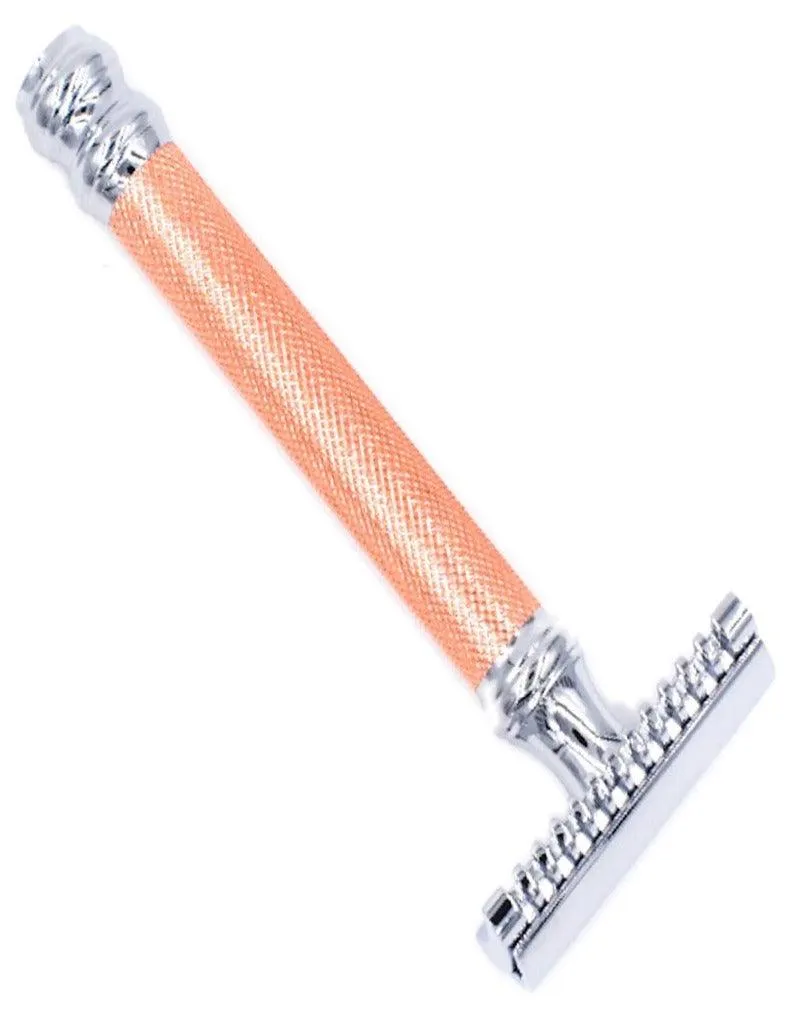 Parker - Open Comb Safety Razor 63C - Rose Gold and Chrome