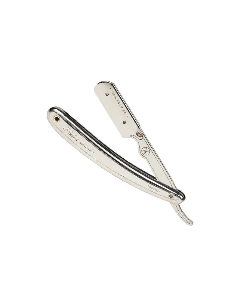 Parker - Professional Barber Razor Shavette SR1, Stainless Steel