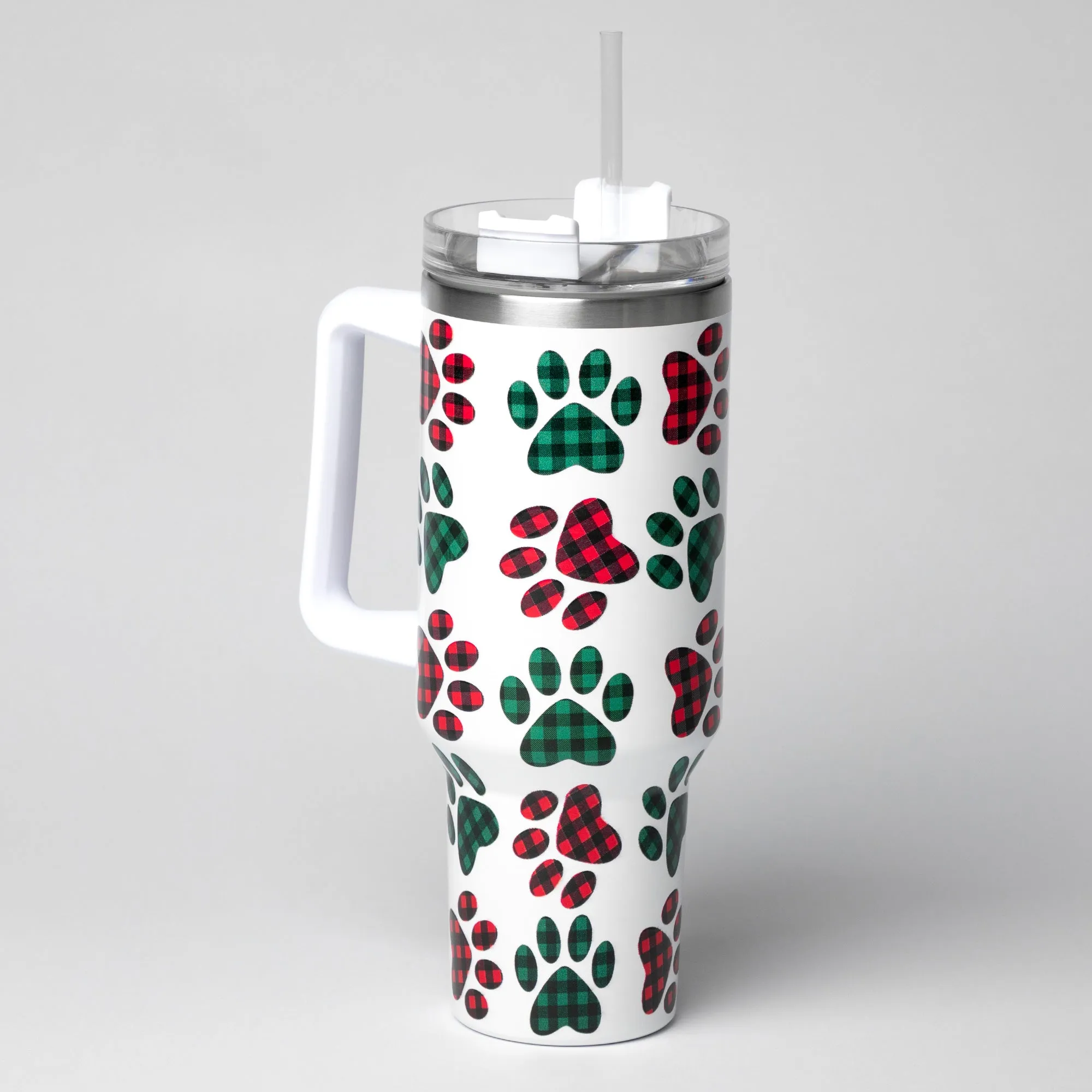 Paw Print Vacuum Sealed Stainless Steel Tumbler - 40 oz