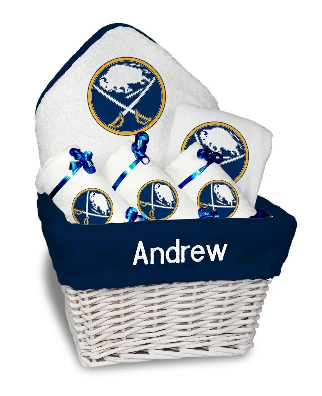 Personalized Buffalo Sabres Medium Basket - 6 Items