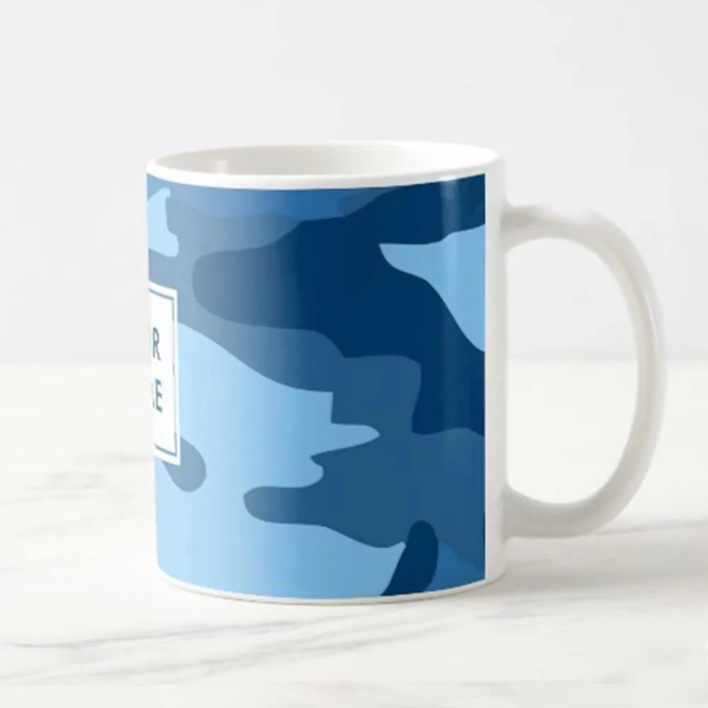 Personalized Classy Mug - Blue Camo