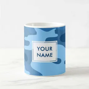 Personalized Classy Mug - Blue Camo