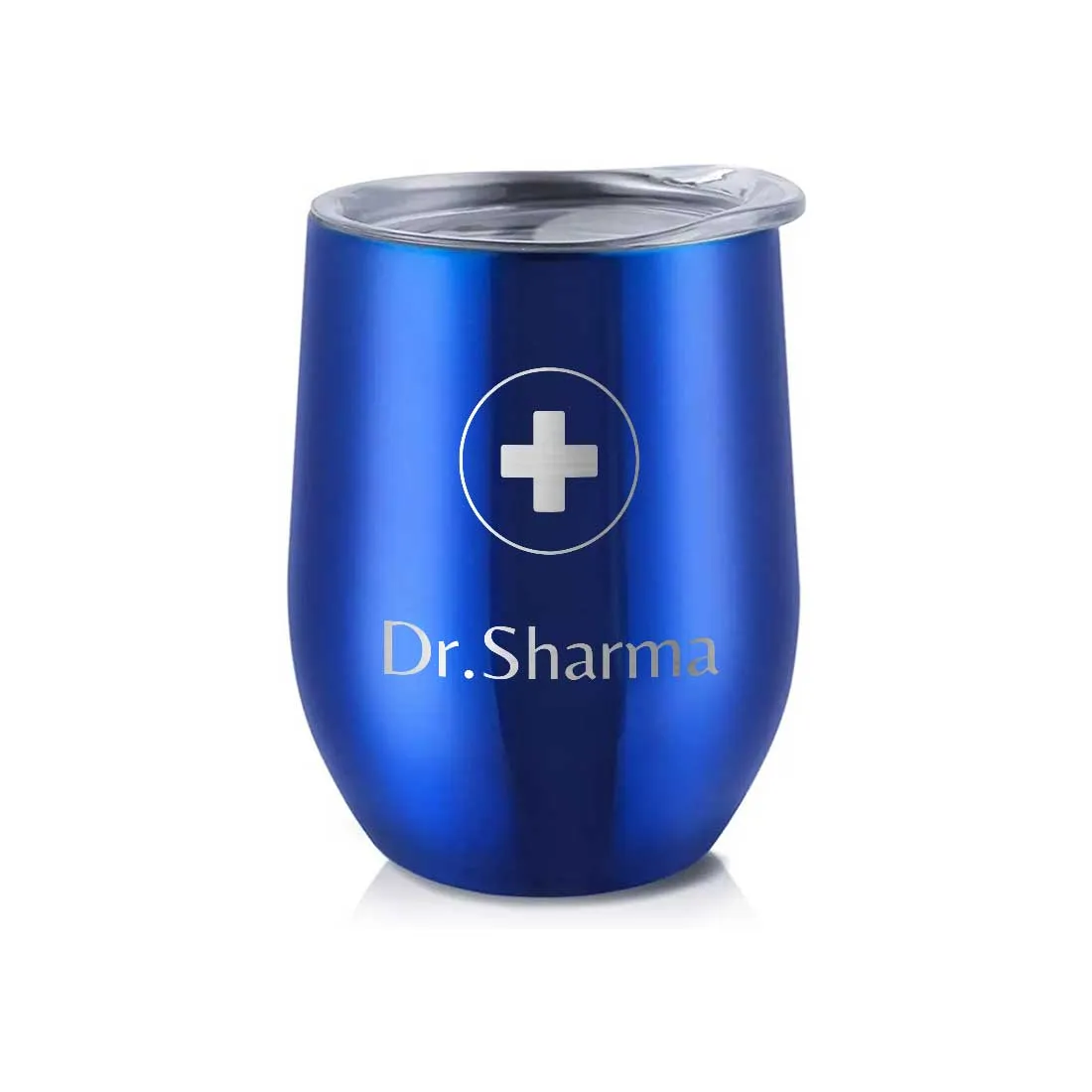 Personalized Stainless Steel Travel Coffee Flask Mug With Lid Gift for Doctor