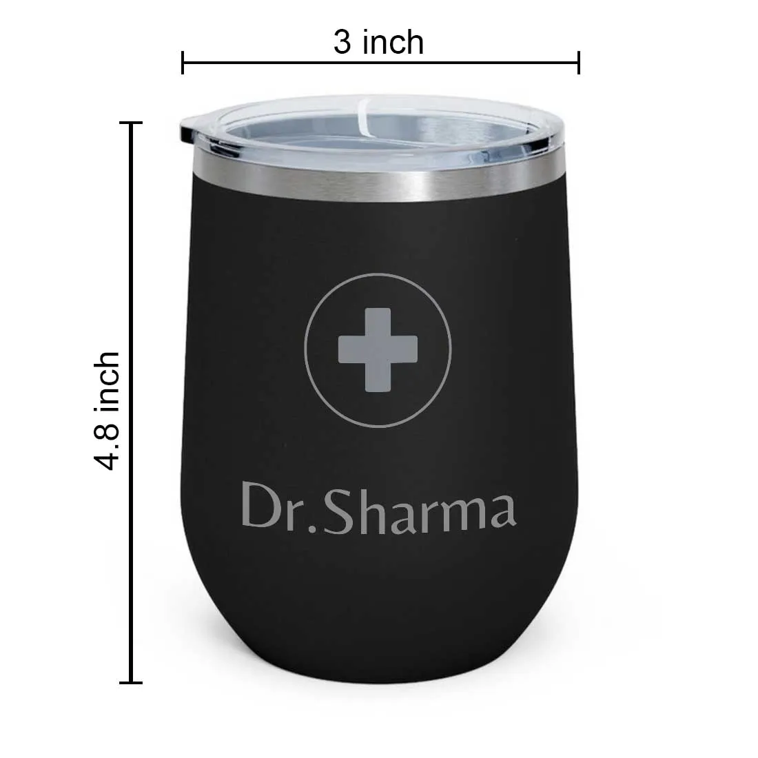 Personalized Stainless Steel Travel Coffee Flask Mug With Lid Gift for Doctor