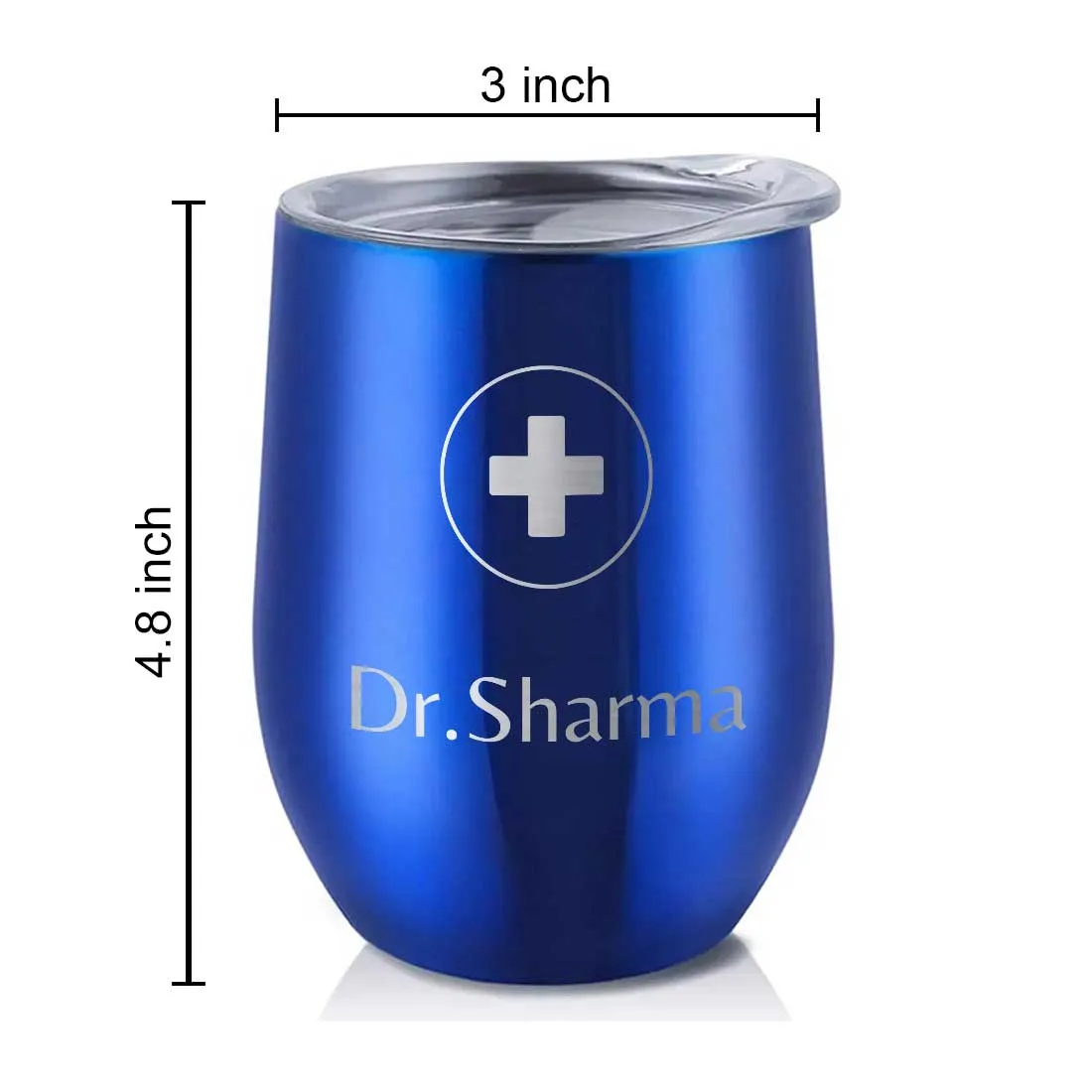 Personalized Stainless Steel Travel Coffee Flask Mug With Lid Gift for Doctor