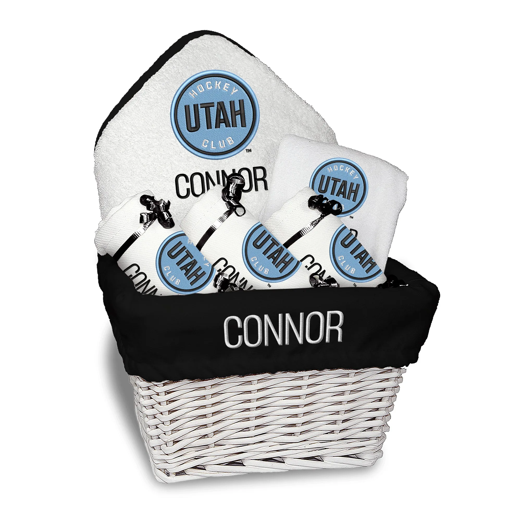 Personalized Utah Hockey Club Medium Basket - 6 Items