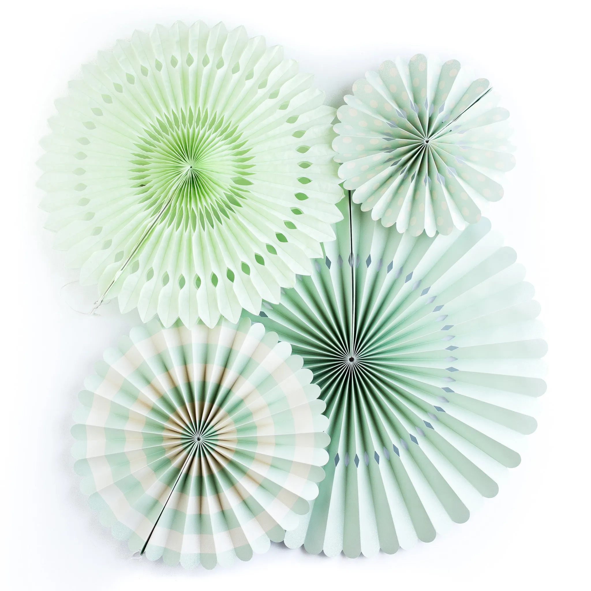 PGB201- Basics Party Fans-Mint