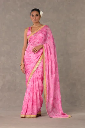 Pink Bloomerang Saree