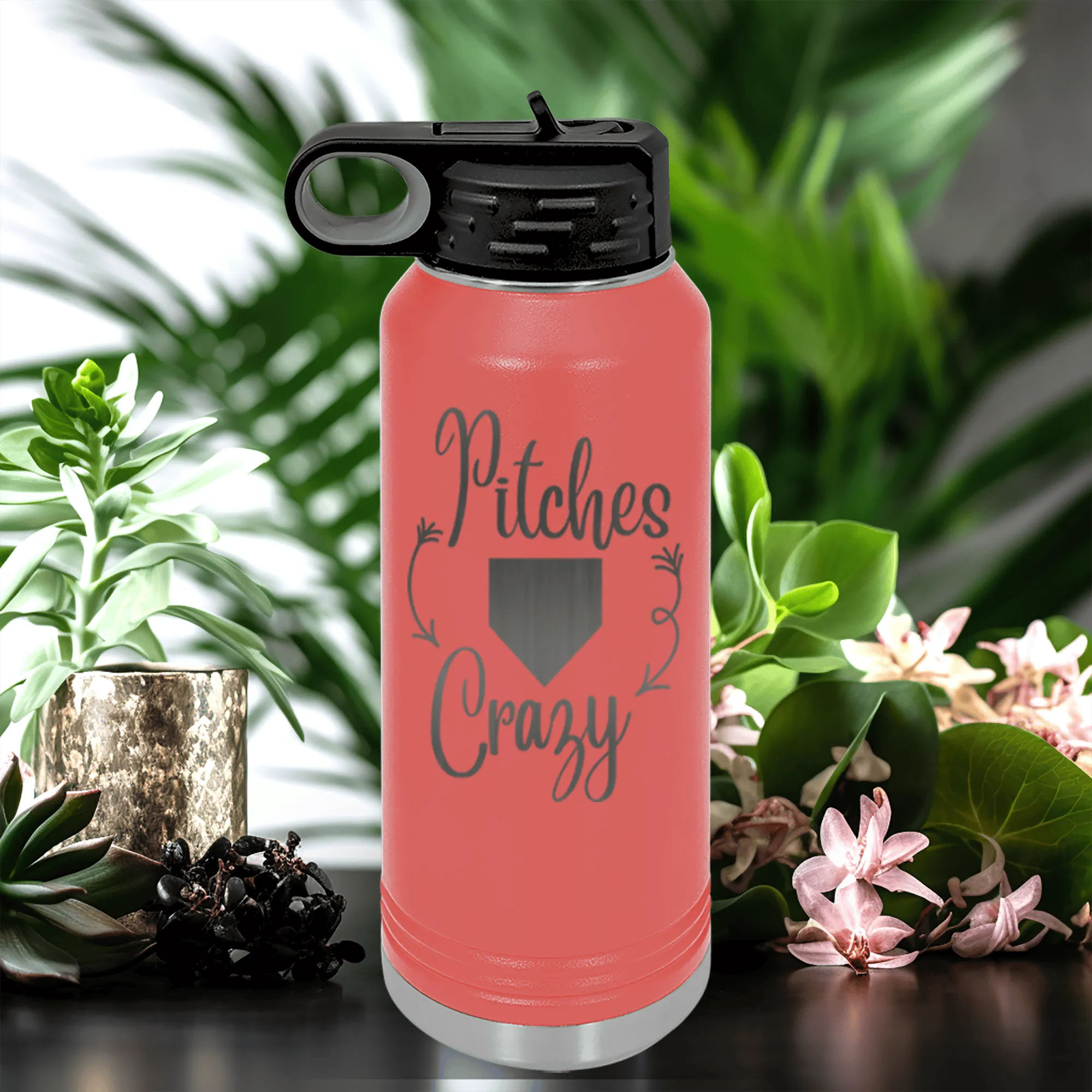 Playful Pitch Madness Water Bottle