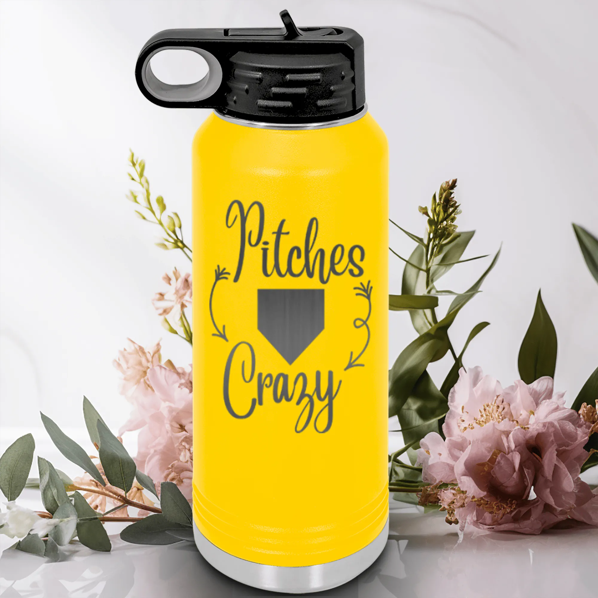 Playful Pitch Madness Water Bottle