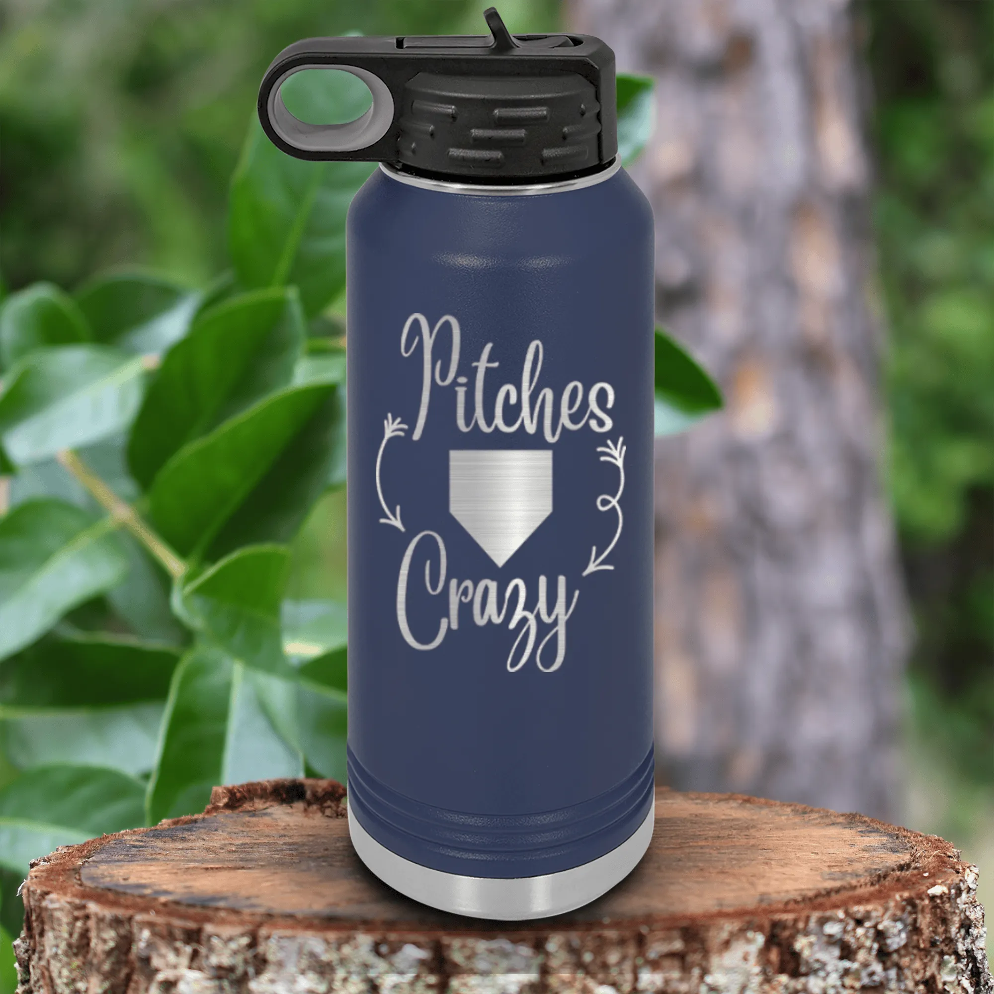 Playful Pitch Madness Water Bottle