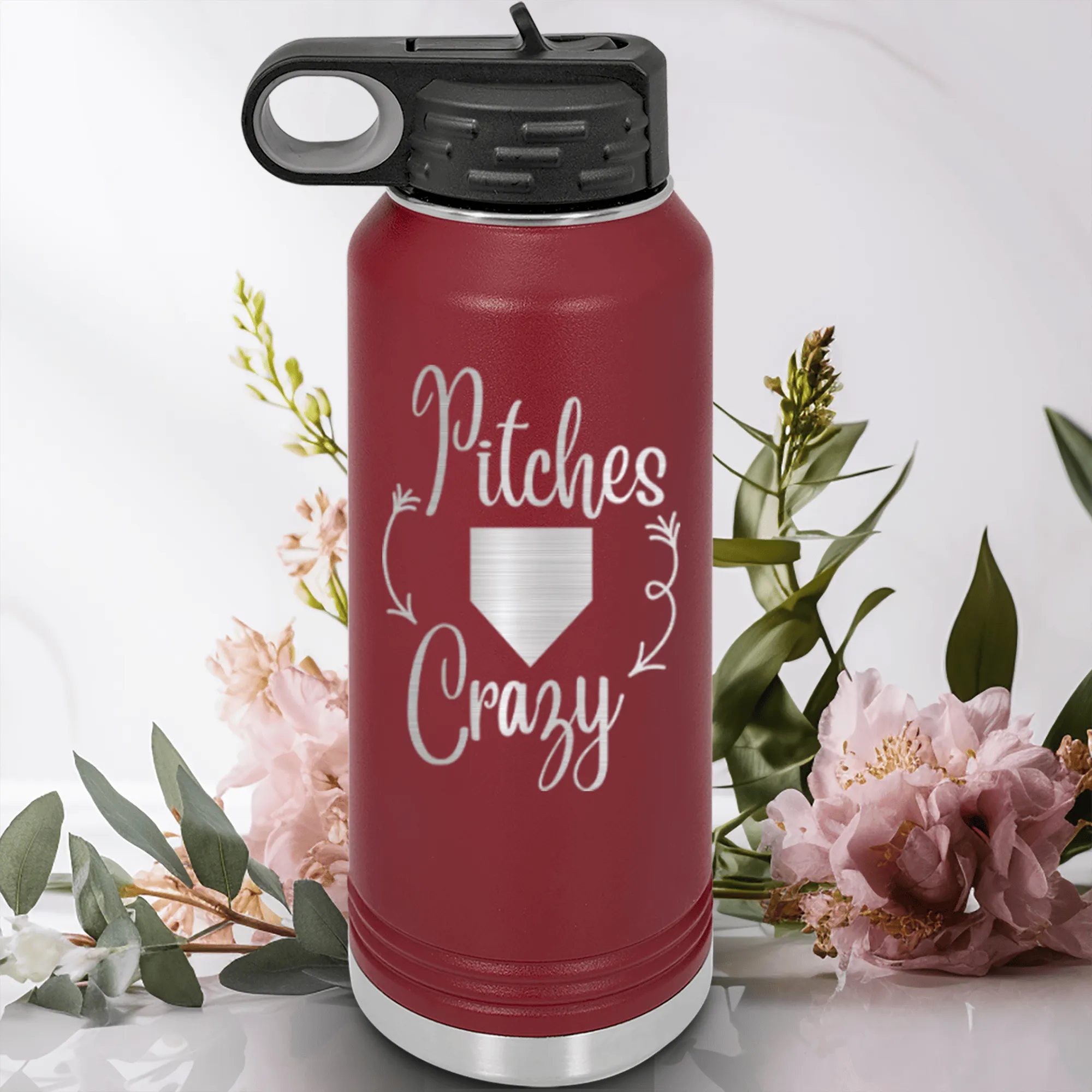 Playful Pitch Madness Water Bottle