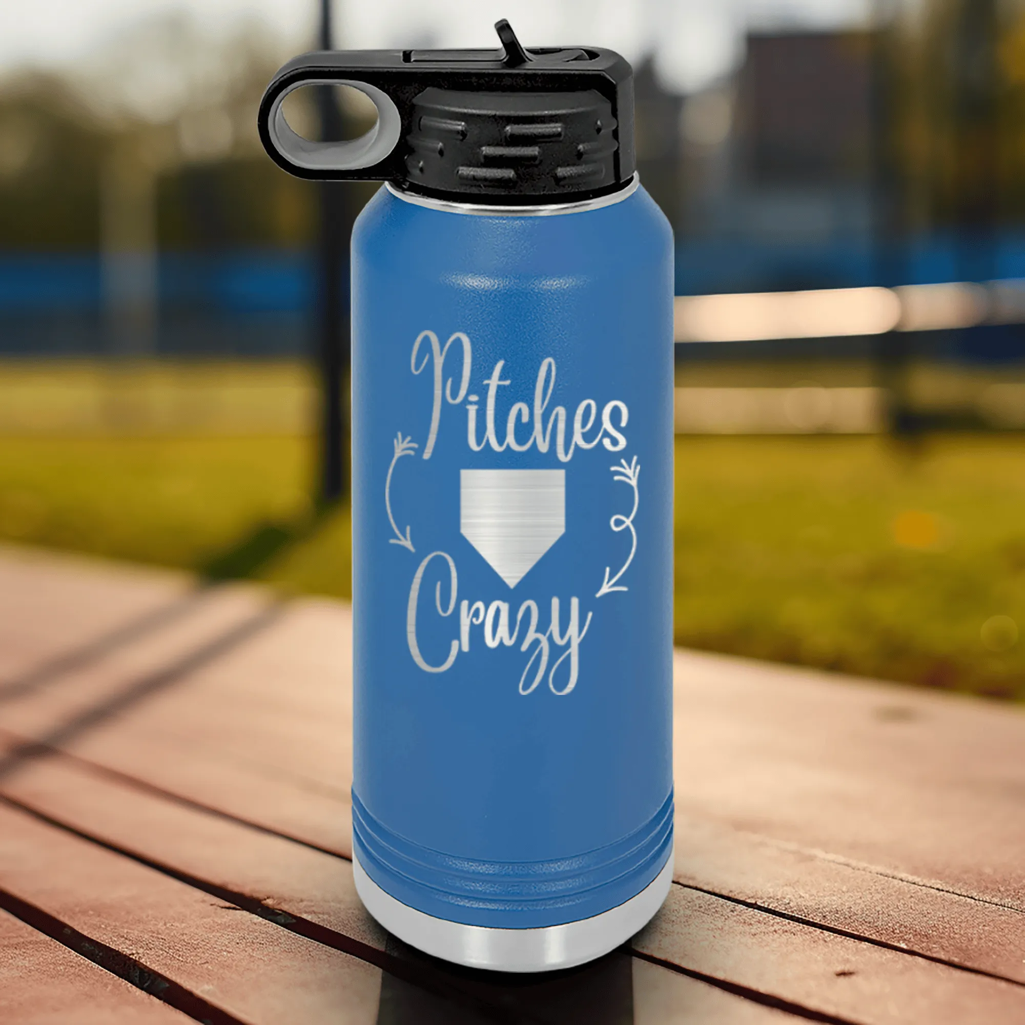 Playful Pitch Madness Water Bottle