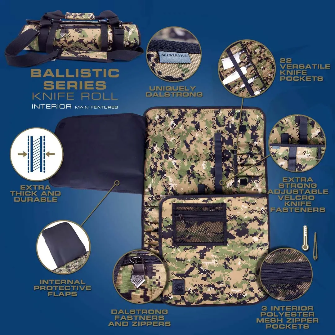 Premium Knife Roll | Camouflage | Ballistic Series | Dalstrong ©