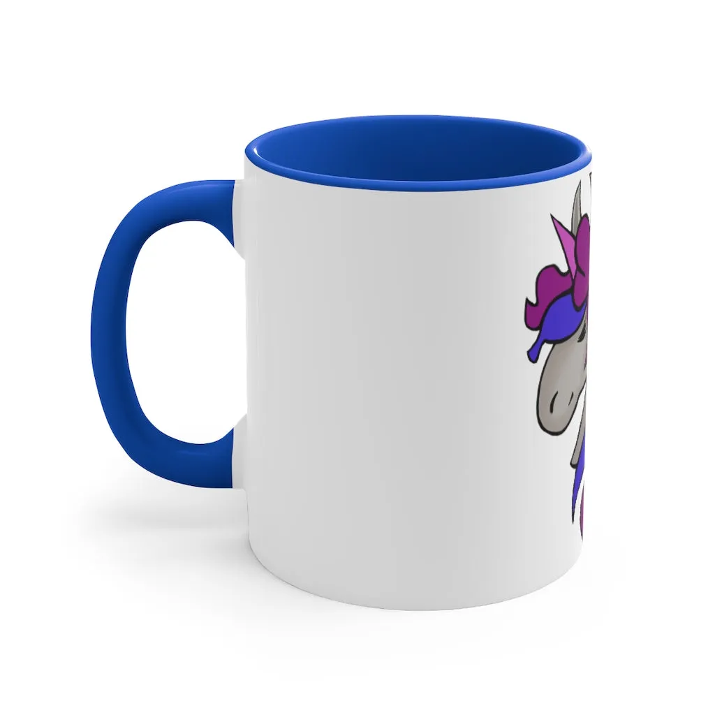 Purple Blue Unicorn 11oz Accent Mug