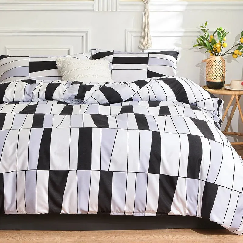 Quilt Cover Sets & Striped Duvet Cover with Pillowcase