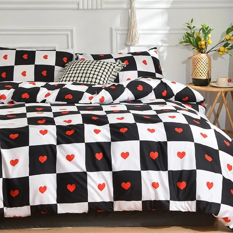 Quilt Cover Sets & Striped Duvet Cover with Pillowcase