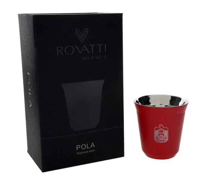 Rovatti Pola Uae Stainless Steel Cup Set Of 2 - 175 Ml