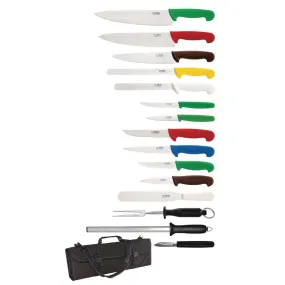 S454 Hygiplas 15 Piece Knife Set with Carry Case