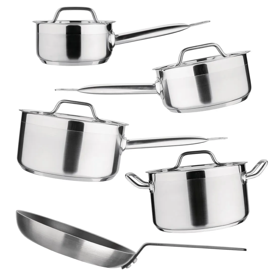 SA690 Nisbets Essentials Cook Like A Pro 5-Piece Cookware Set