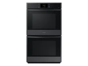 Samsung NV51CG600DMTAA 30" Double Wall Oven with Steam Cook in Matte Black Steel