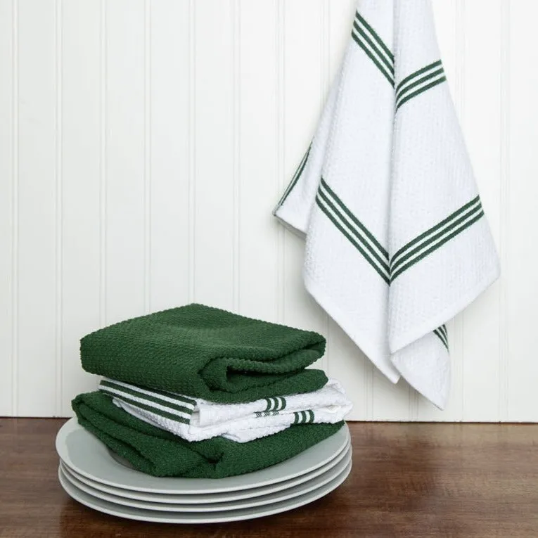 Set of 4 Cotton Terry Tea Towels available in Seven Colours