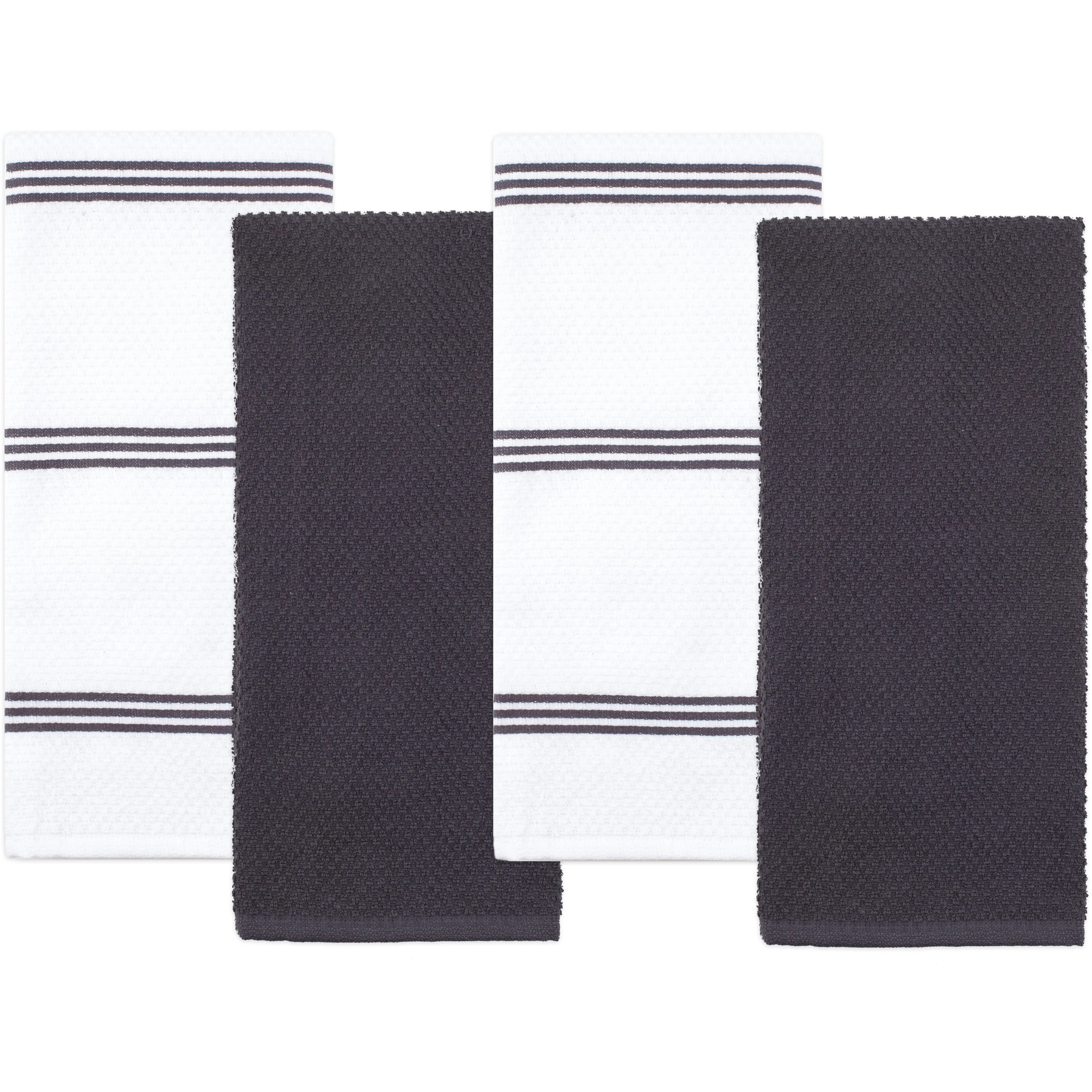 Set of 4 Cotton Terry Tea Towels available in Seven Colours