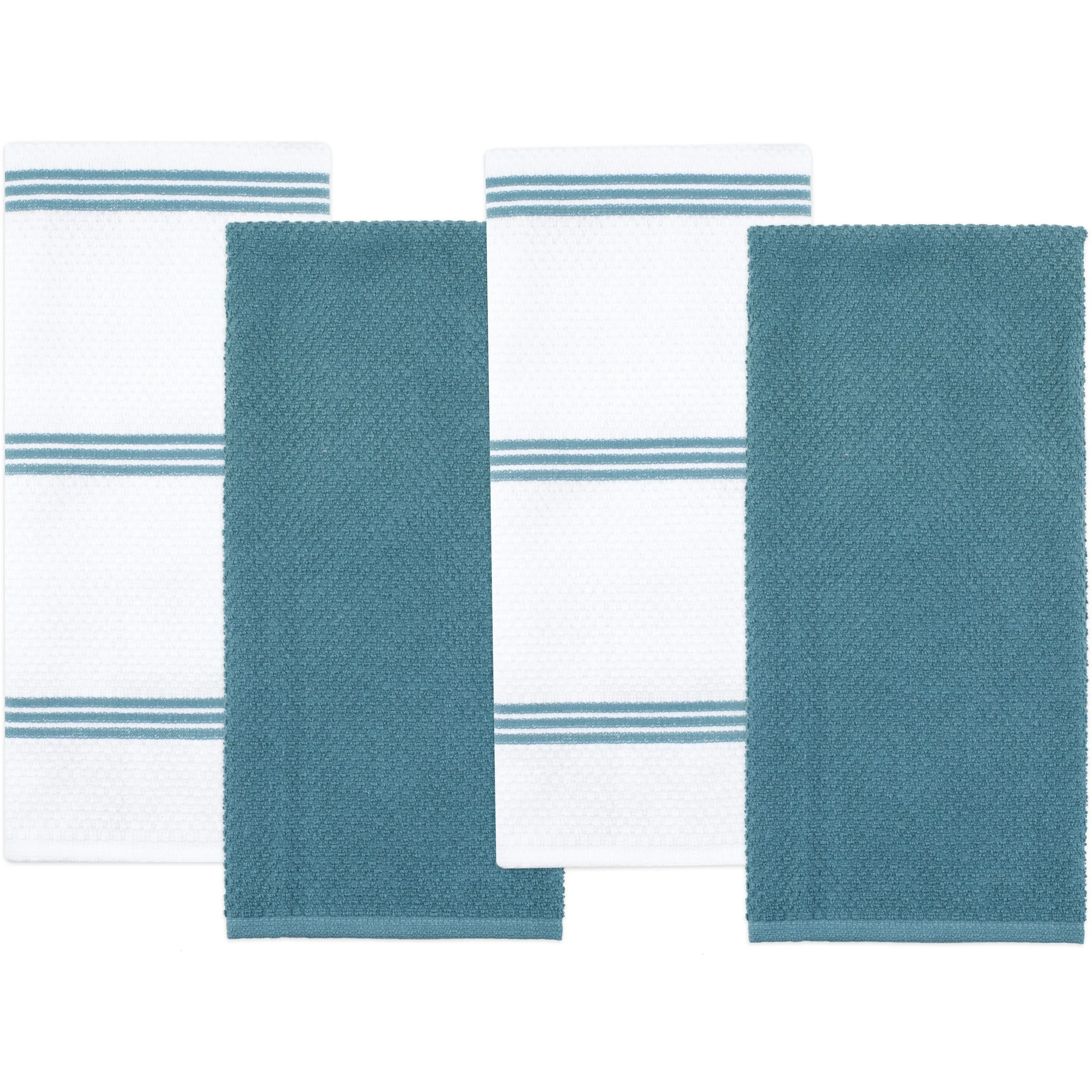 Set of 4 Cotton Terry Tea Towels available in Seven Colours