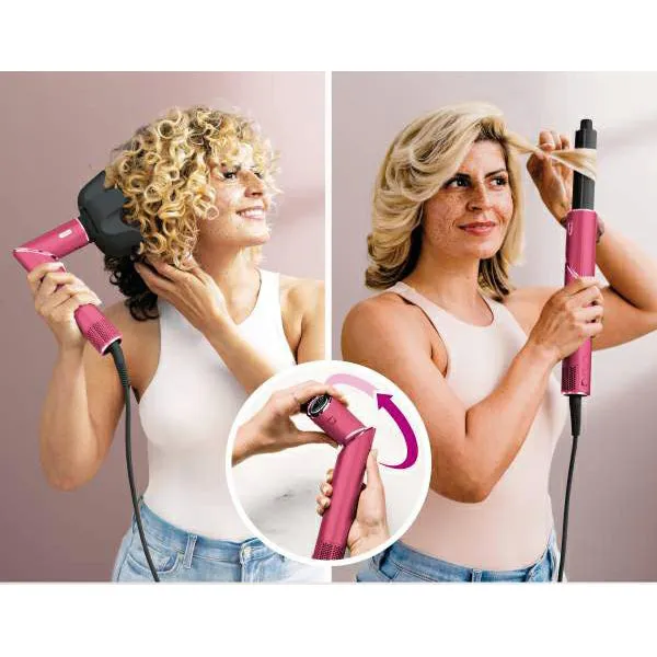 Shark FlexStyle 5-in-1 Air Styler & Hair Dryer - Malibu Pink | HD440BPUK