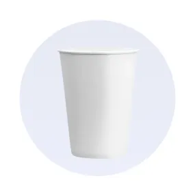 SINGLE WALL PAPER CUPS - WHITE - 16 oz