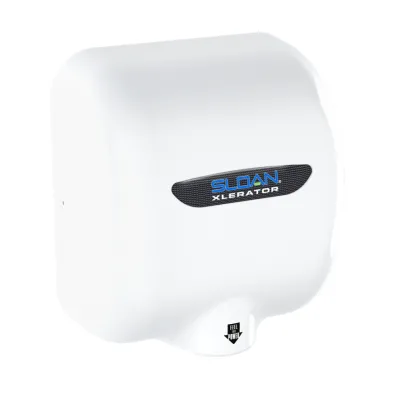 Sloan® XLERATOR™ EHD-501-PW Hand Dryer - Polished White Epoxy on Zinc Alloy High Speed Automatic Surface-Mounted