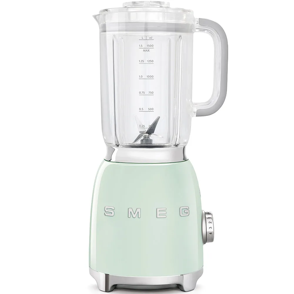 Smeg 50'Style Glass Blender Pastel Green Blf01pgeu