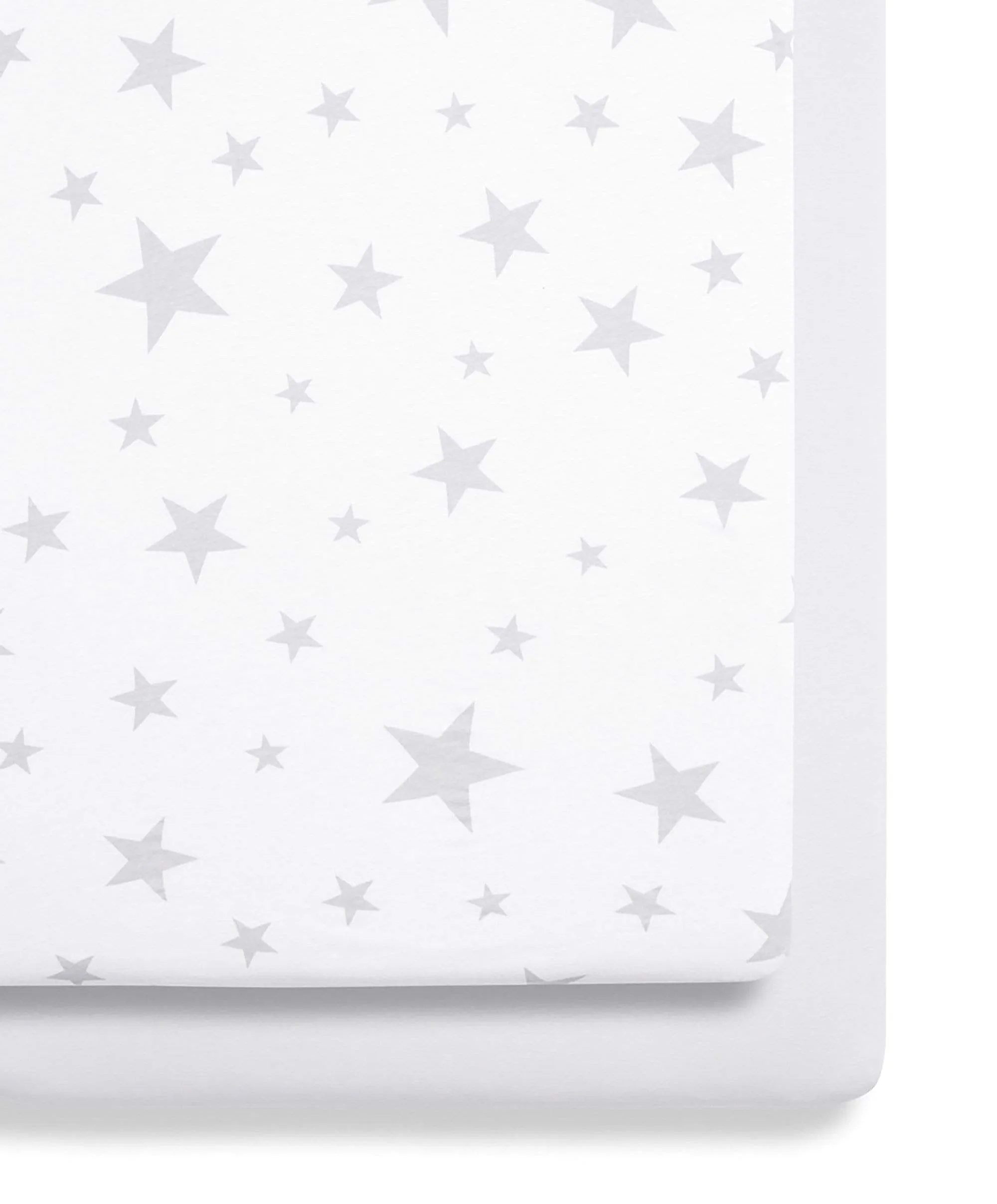 Snuz Fitted Crib Sheets 2 Pack - Grey Star