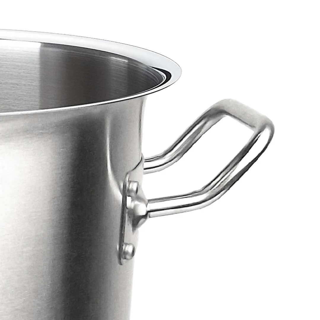 SOGA Stock Pot 170L Top Grade Thick Stainless Steel Stockpot 18/10 Without Lid