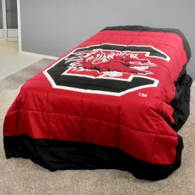 South Carolina Gamecocks 2 Sided Big Logo Light Comforter